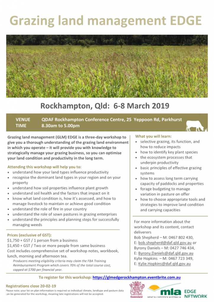 Grazing land management EDGE Rockhampton Catchment Care